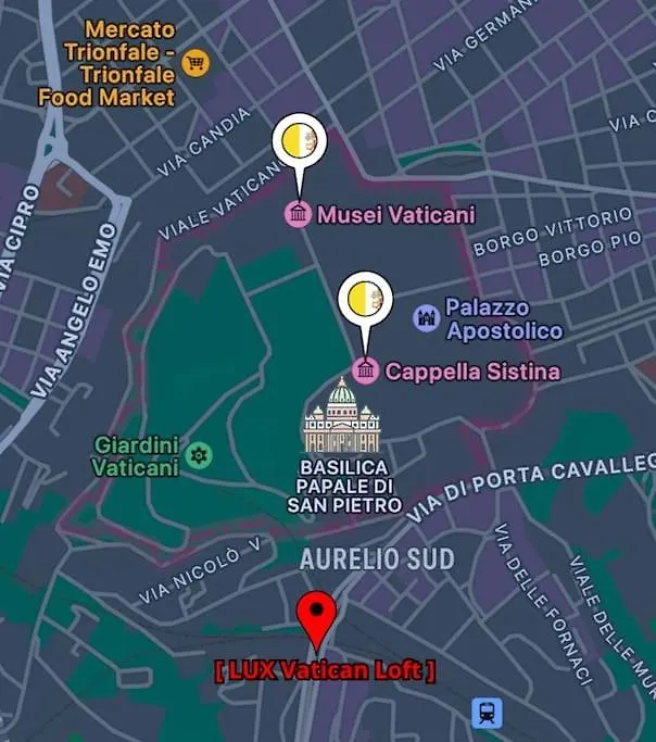 Lux Vatican Loft A 5 Minuti Dal Vaticano! Daire Roma İtalya